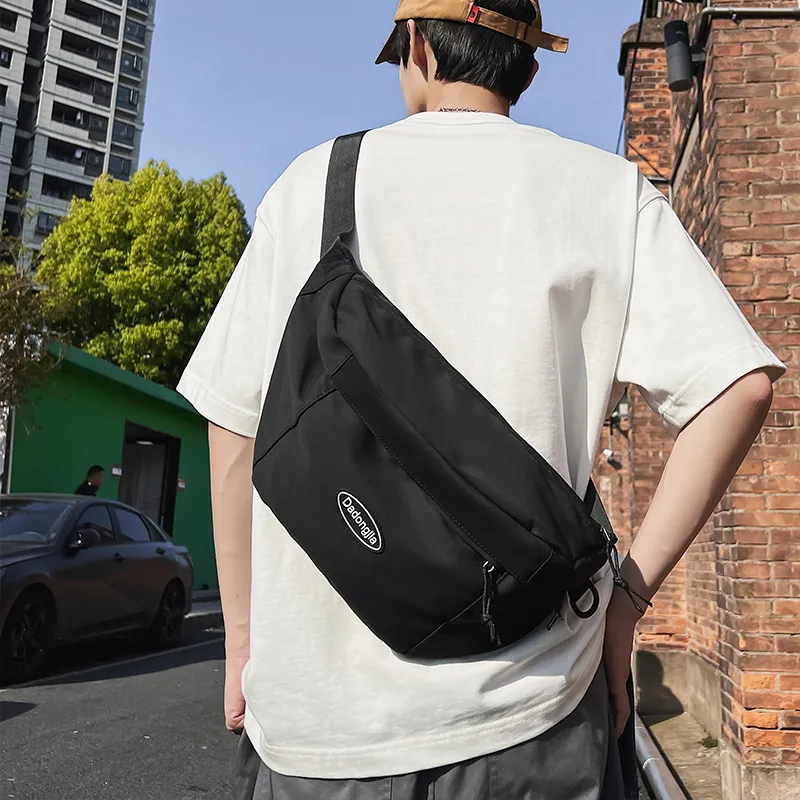 Large Capacity Crossbody Bag Men's Sport Waist Pack Daypack Shoulder Bag - 2