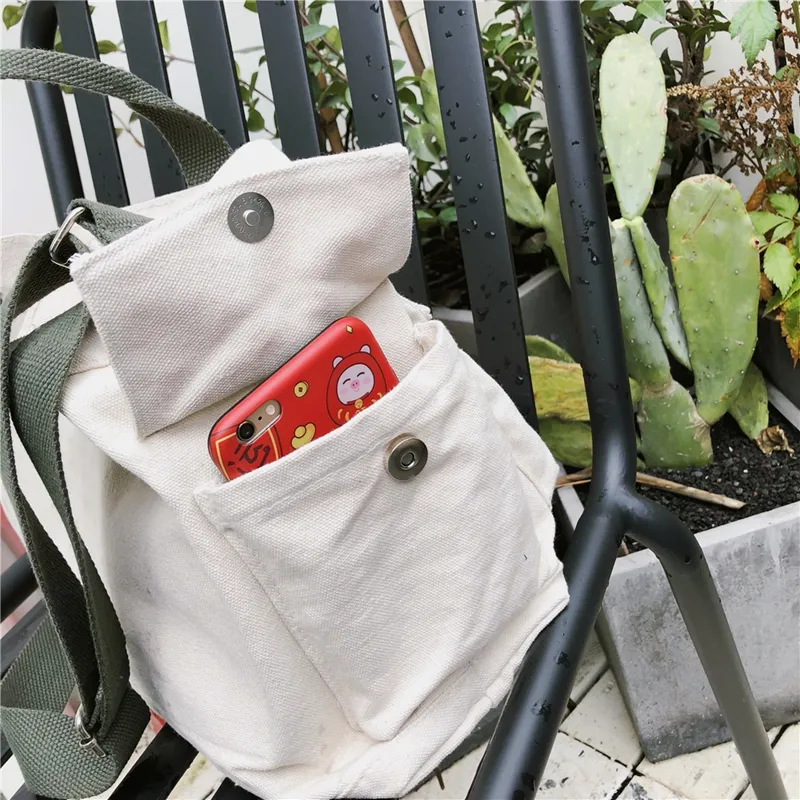 Large Capacity Canvas Tote Bag for Women, Japanese Korean Style Shoulder Bag - 5