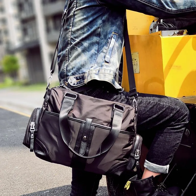 Men's Shoulder Bag Waterproof Oxford Crossbody Bag Business Casual - 3