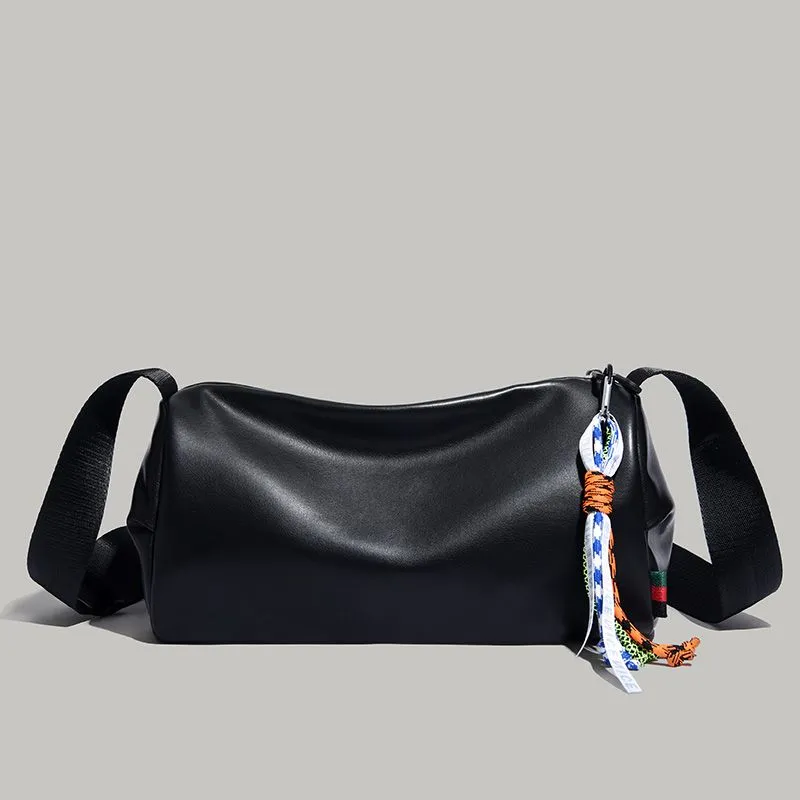 2025 Men's Crossbody Bag, Casual Sling Bag, Unisex Cylinder Bag - 2