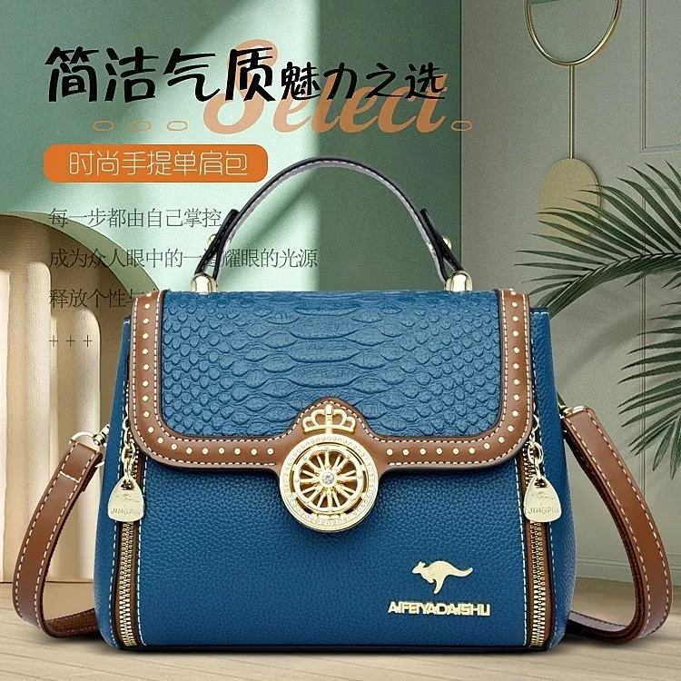 Crocodile Leather Women's Bag 2025 Fashion Tote Shoulder Crossbody Bag - 4