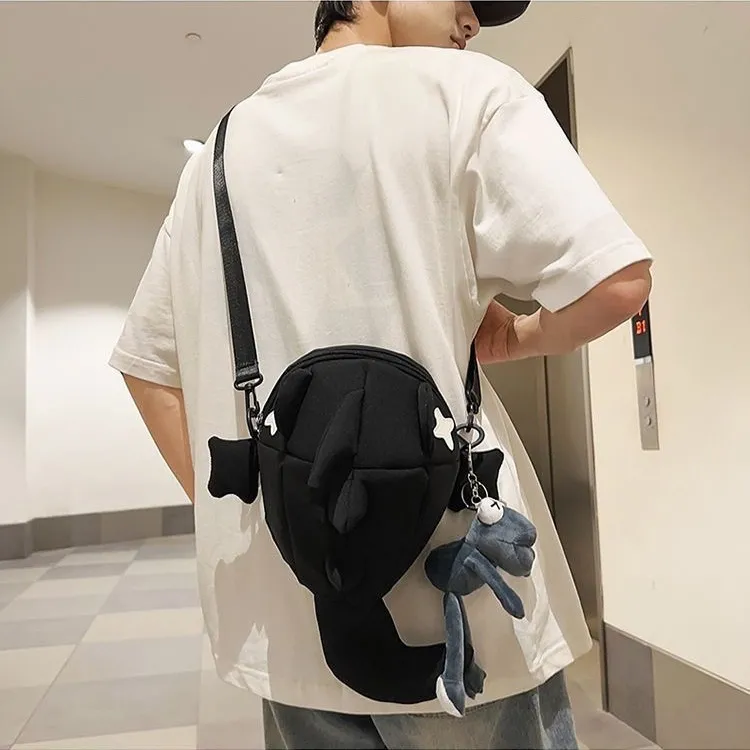 Shark Shoulder Bag 2025 New Trendy Unisex Crossbody Backpack - 4