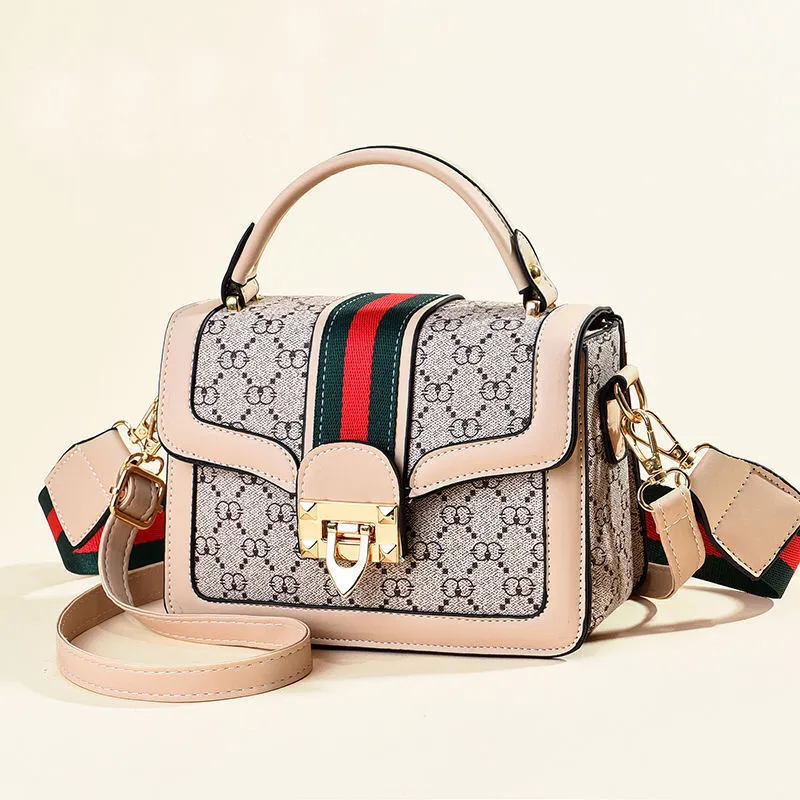 Small Crossbody Bag 2024, Fashion Shoulder Bag for Women, Retro Wide Strap Handbag - 5