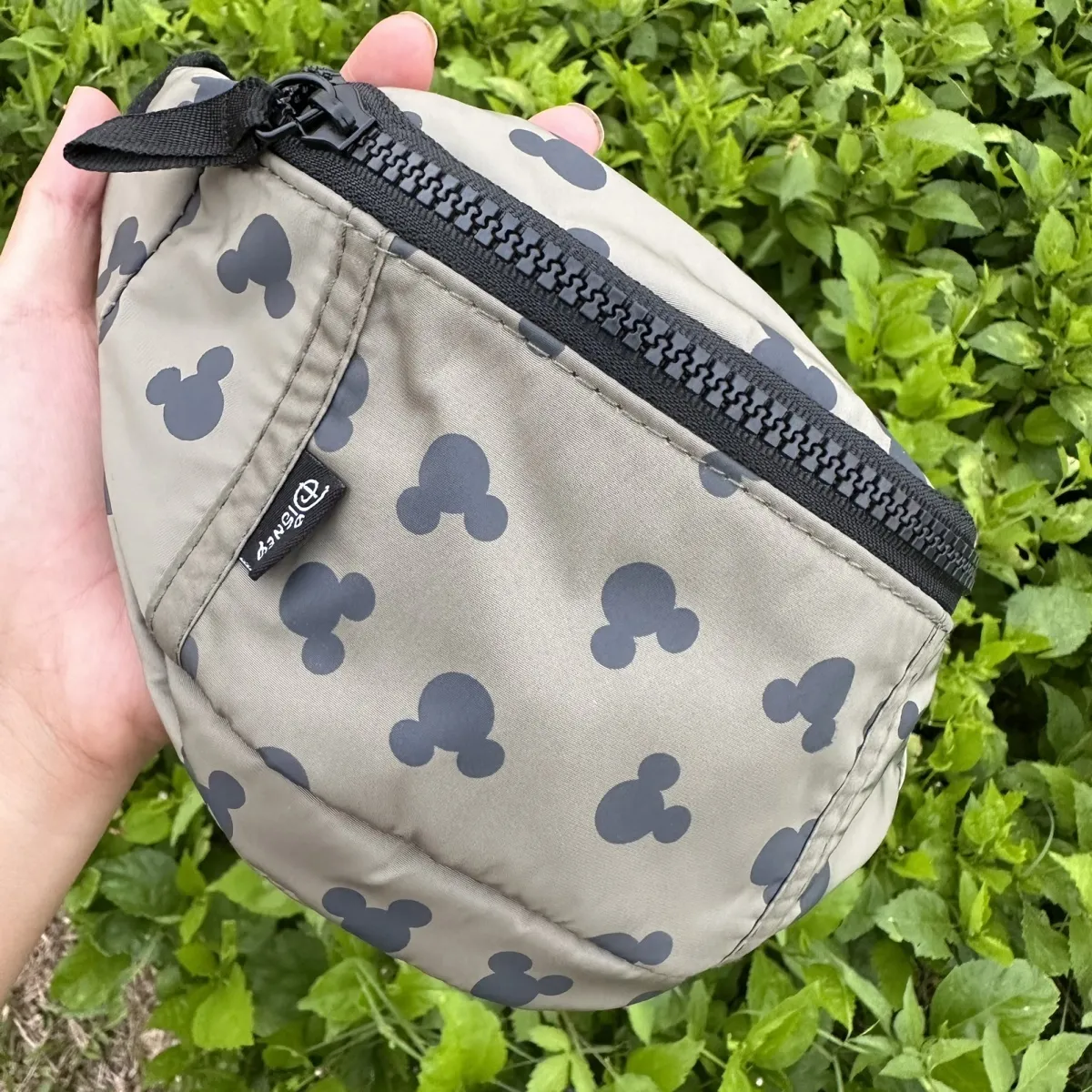 Mickey Mouse Waist Pack for Boys, Lightweight Chest Bag in Army Green - 1