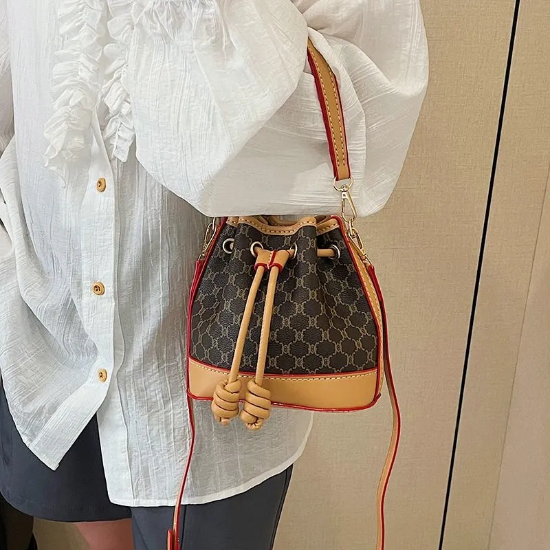 Bucket Bag DIY Kit, Woven Handbag with Print, Crossbody Tote - 4