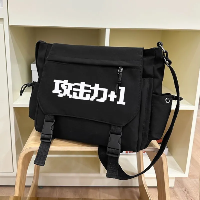 Defense +1 HP1 Gaming Sling Bag - Anime Crossbody Backpack for Teens - 5