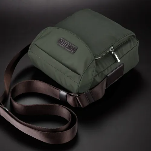 Men's Casual Shoulder Bag Waterproof Nylon Crossbody Bag - 5