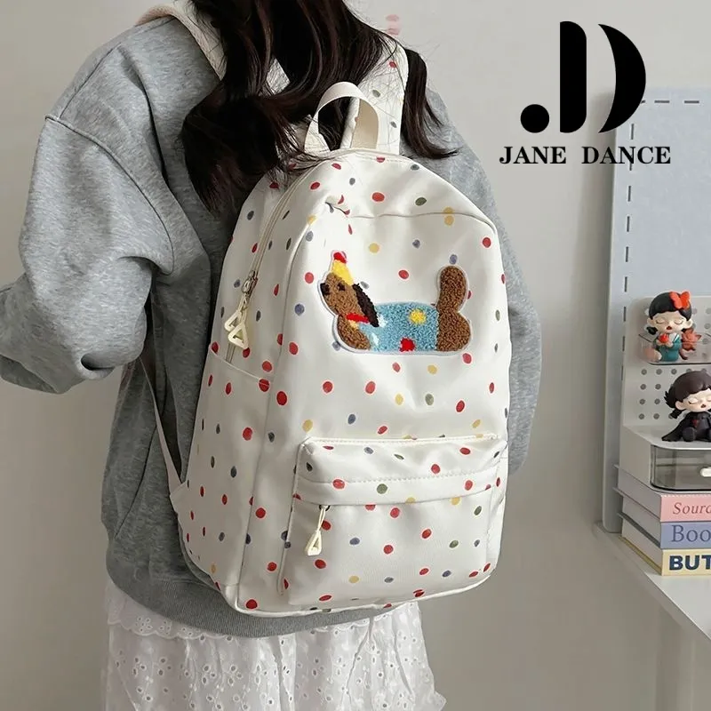 Cute Dachshund Backpack for College, Large Capacity Canvas Rucksack - 3
