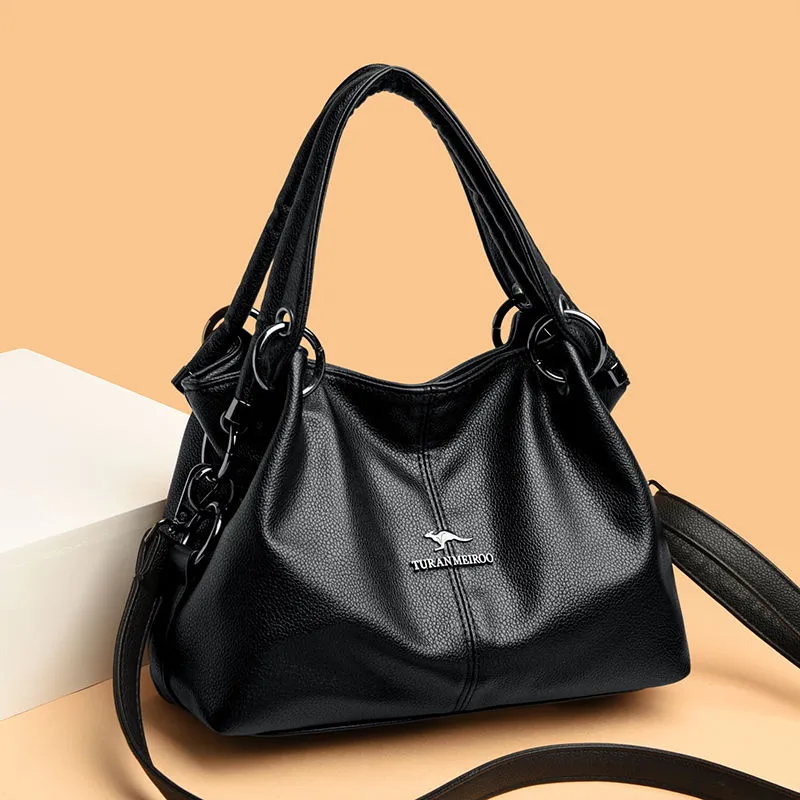 Leather Tote Bag for Women 2025 New Soft Cowhide Shoulder Bag - 4