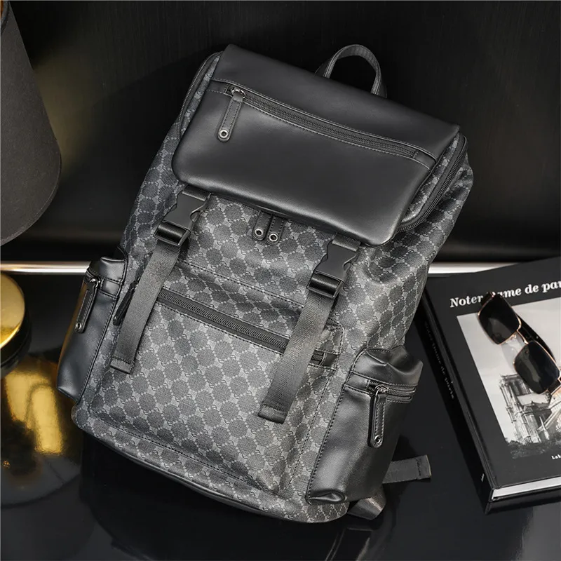 Stylish Large Capacity Casual Backpack for Men, 14 Inch Laptop Bag - 1