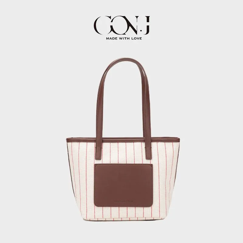 Ins Tote Bag, Canvas Shoulder Bag for Women, Fashionable & Chic Commuter Bag - 5