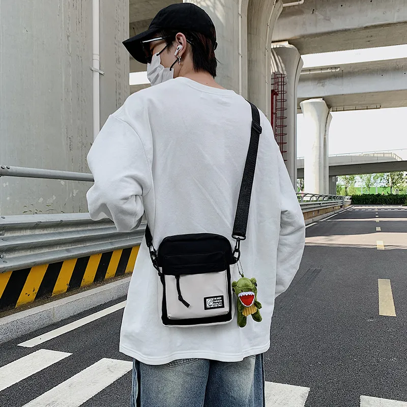 Men's Crossbody Bag Ins Style Cool Phone Sling Bag Casual Square Bag - 2