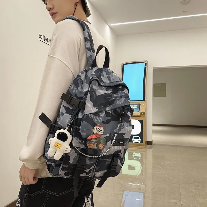Men's Backpack Large Capacity 16 Inch Laptop Daypack for High School College - 4