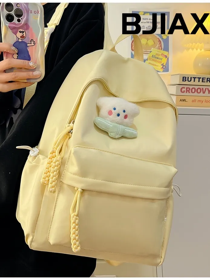 Simple Backpack for Women, Lightweight College School Bag, Casual Daypack - 2