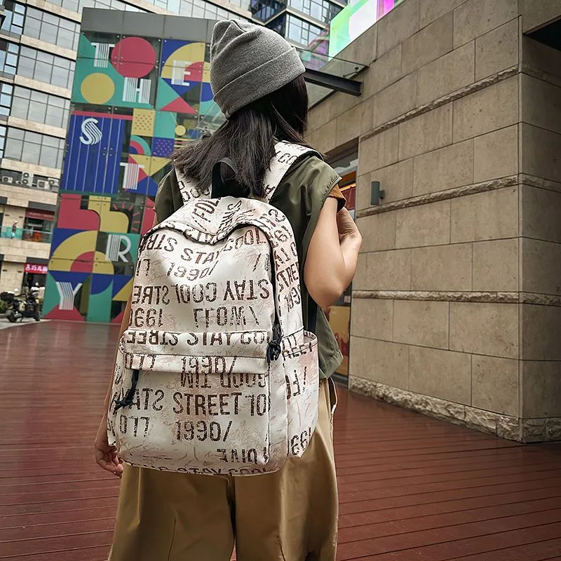Graffiti Backpack for Boys Large Capacity Stylish School Bag for Teens - 2