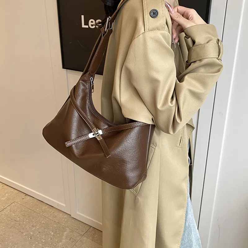 Large Tote Bag Women Vintage Crossbody Shoulder Bag Fashion - 4