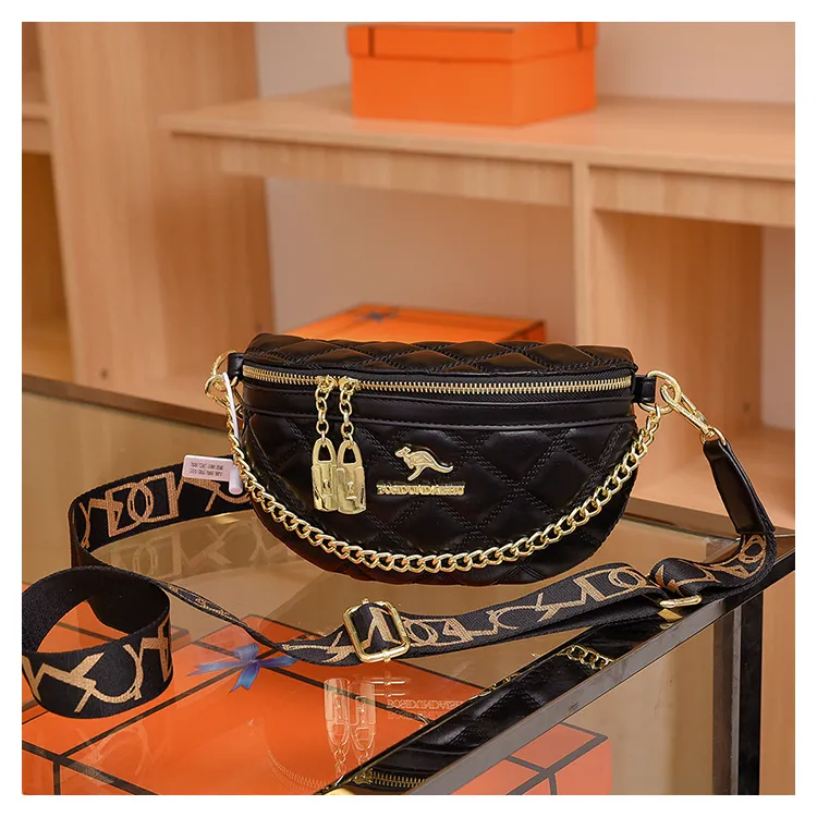 Leather Crossbody Bag 2025 New Women Chest Bag Ins Fashion Shoulder Purse - 3
