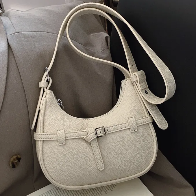 Retro Crescent Bag 2025 Women's Fashion Crossbody Hobo Purse - 1