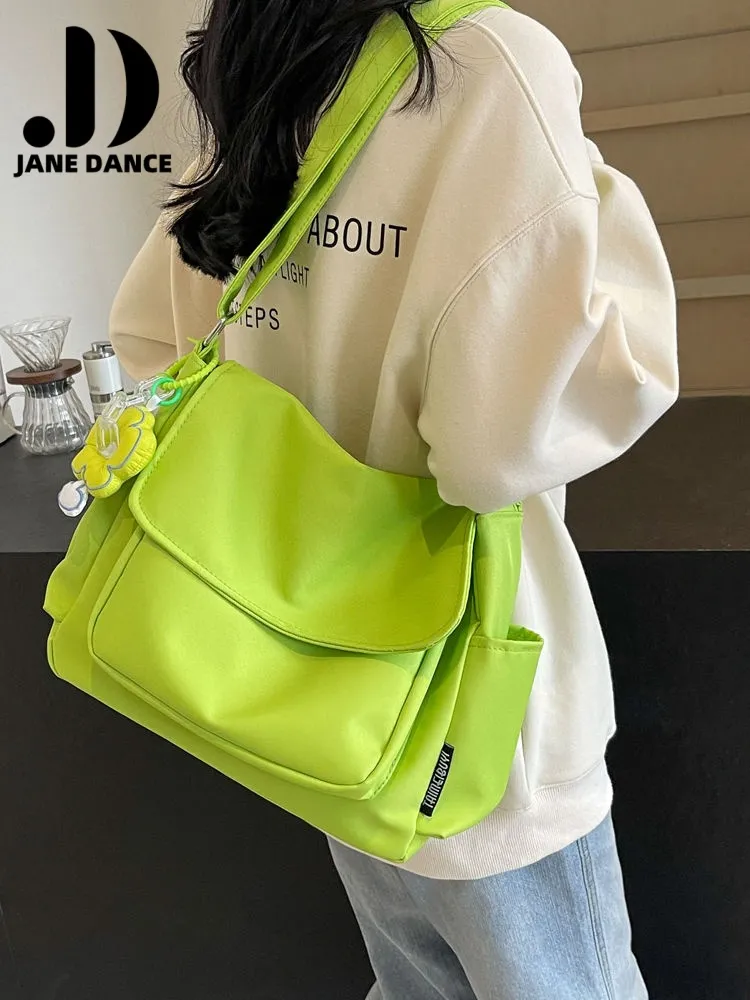 Canvas Shoulder Bag for Women 2025 New Casual Crossbody Bag for School & Commute - 2