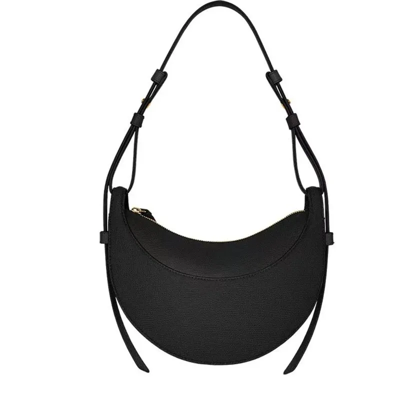 Saddle Bag Women Shoulder Crossbody Leather Moon Bag 2025 New - 1