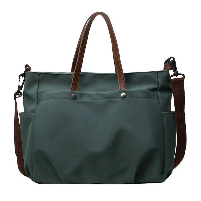 Large Canvas Tote Bag Laptop Shoulder Bag Commuter Crossbody Bag - 5