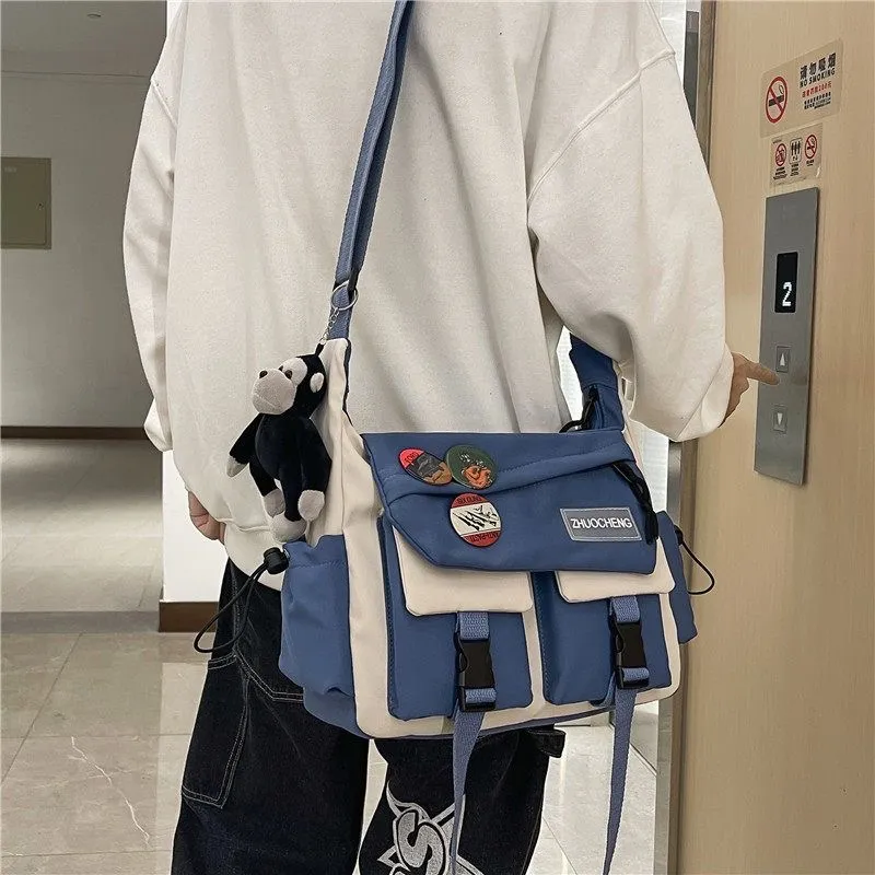Men's Messenger Bag Crossbody Sling Backpack Large Capacity Casual - 1