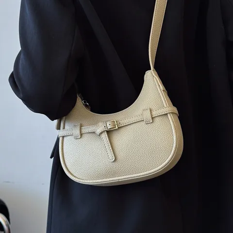 Retro Crescent Bag 2025 Women's Fashion Crossbody Hobo Purse - 3