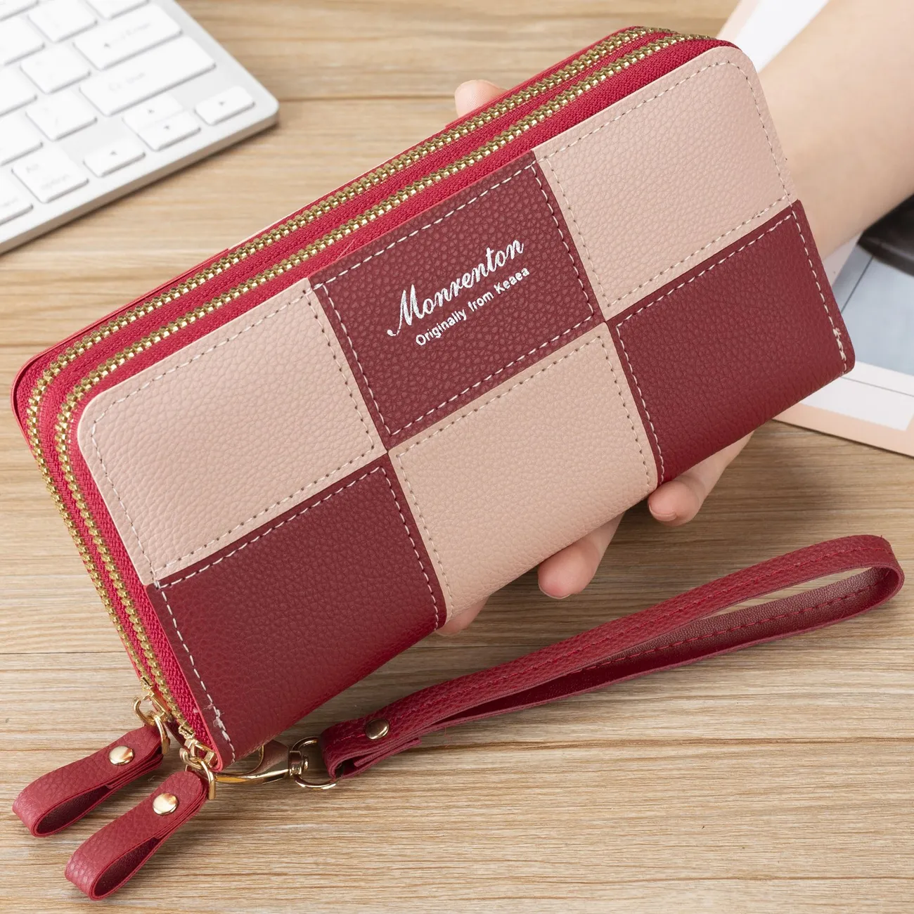 Women's Long Wallet 2025 Large Capacity Multi Card Slots Crossbody Purse - 5