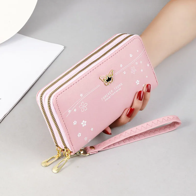 2025 Women's Long Zip Wallet Large Capacity Wristlet Card Coin Phone Purse - 1