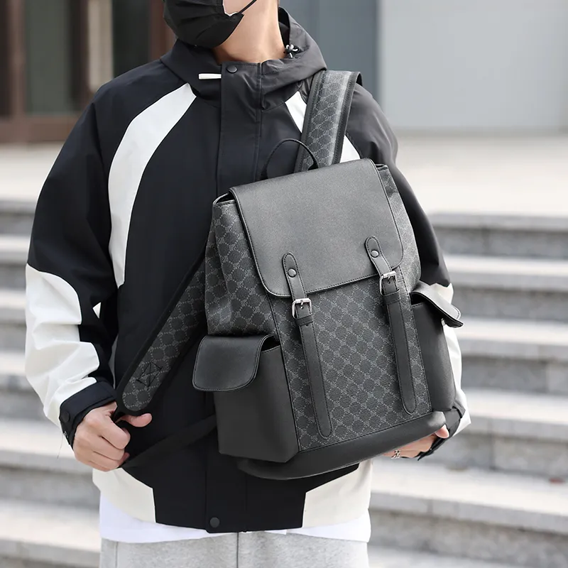 Stylish Large Capacity Backpack 2025 Men's Travel Laptop Bag - 1