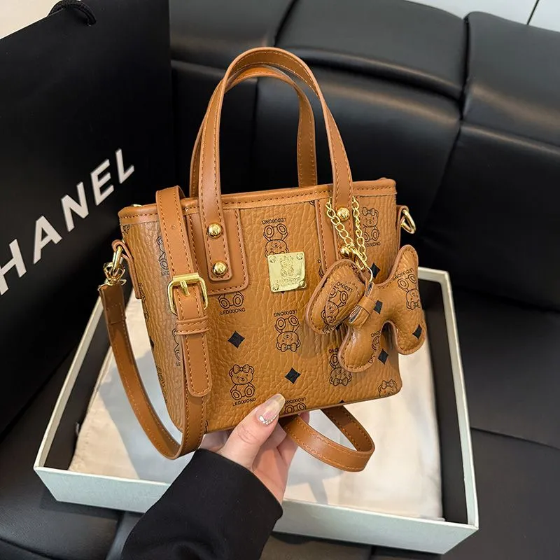 Cartoon Print Bucket Bag 2025 Fashion Women Shoulder Crossbody Tote - 5