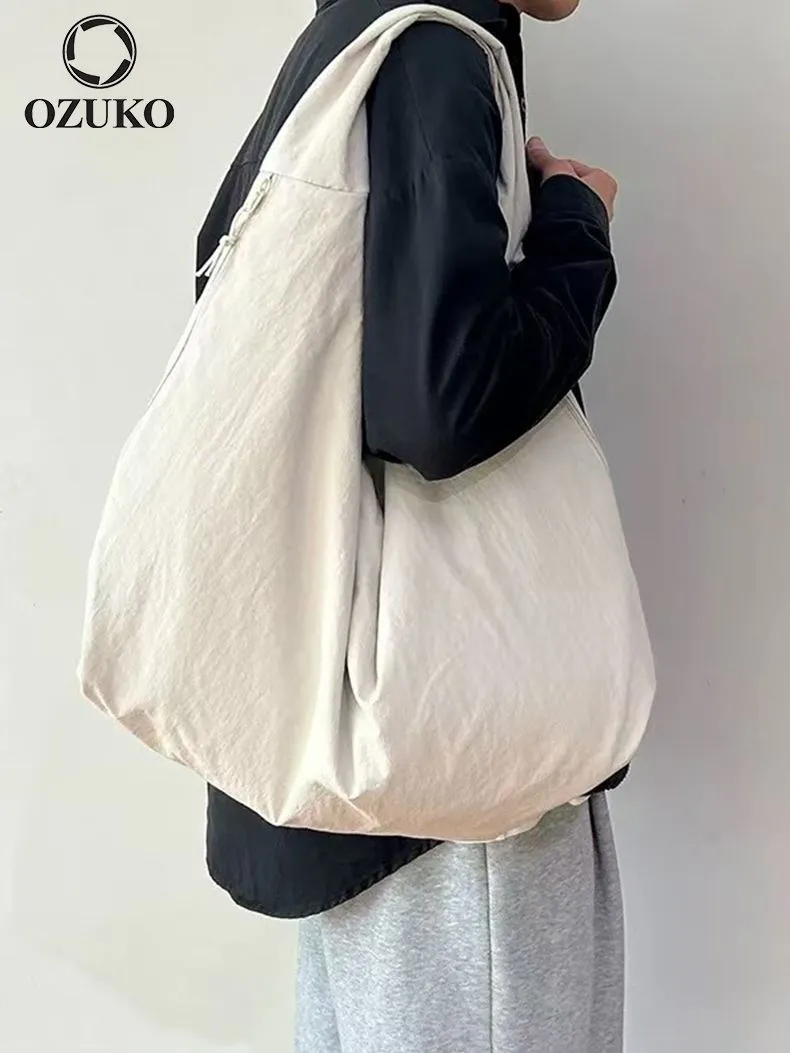 Large Capacity Casual Shoulder Bag Tote Crossbody Bag for Men Women - 2