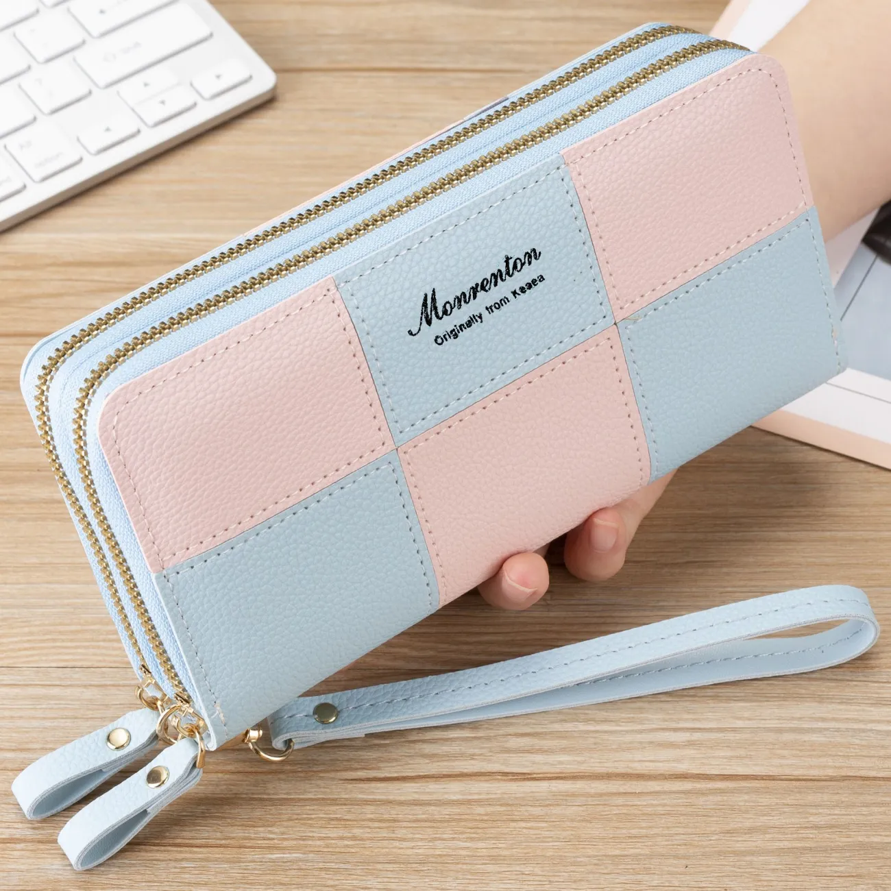 Women's Long Wallet 2025 Large Capacity Multi Card Slots Crossbody Purse - 3