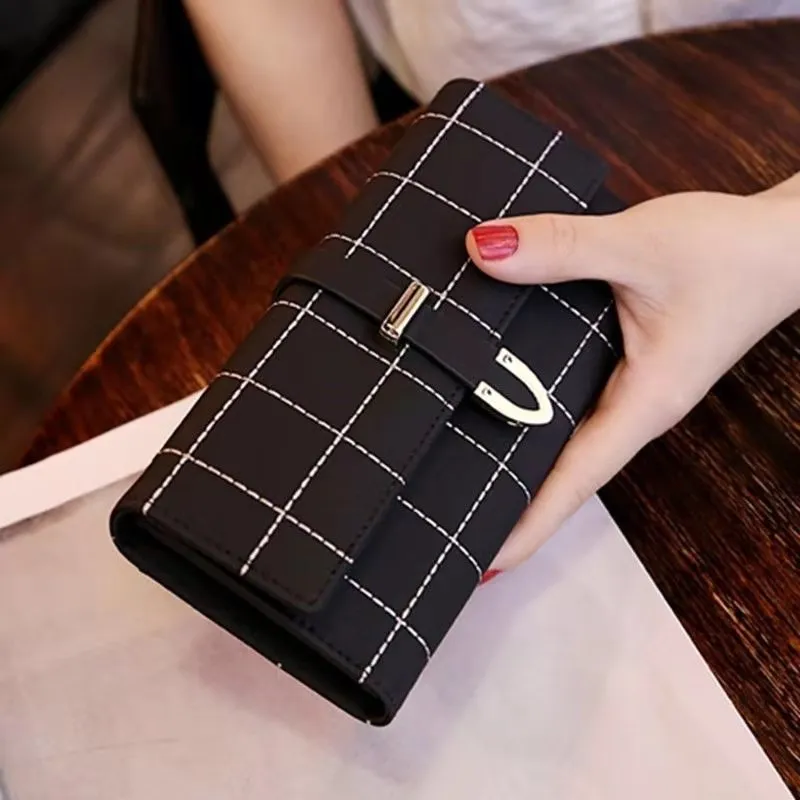 Long Wallet for Women, PU Leather, Large Capacity, Fashionable Zipper Closure - 1