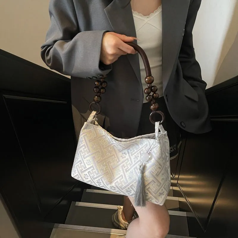 Chinese Style Shoulder Bag Women Fashion Tote Large Capacity - 5