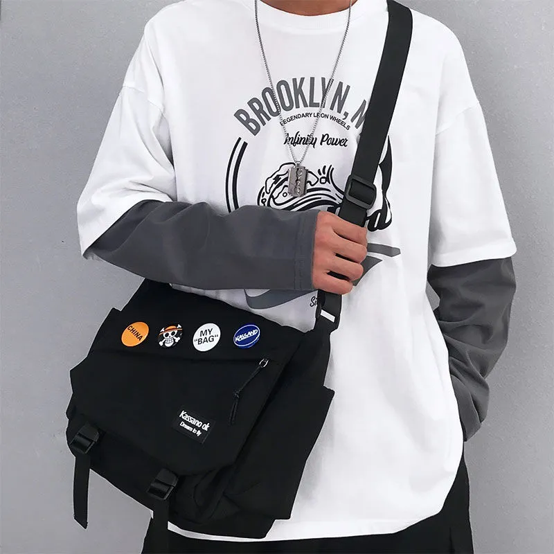 Men's Crossbody Bag - Japanese Style Large Capacity Messenger Bag - 4