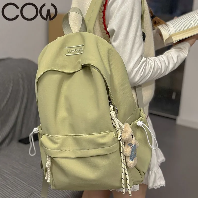 Minimalist Backpack for Women Large Capacity College School Bag Ins Style - 4