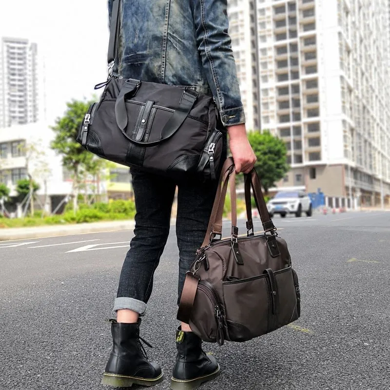 Men's Shoulder Bag Waterproof Oxford Crossbody Bag Business Casual - 4