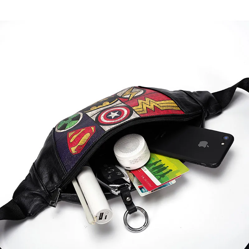 Trendy Chest Bag Crossbody Sling Pack with Pattern for Men - 5