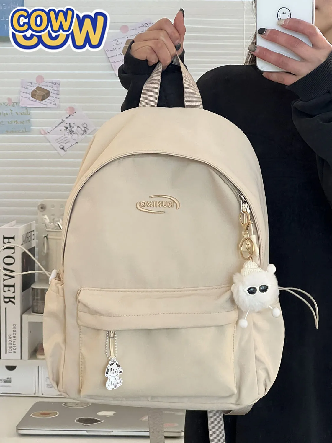 Women's Casual Backpack Lightweight Travel Daypack for School College - 3