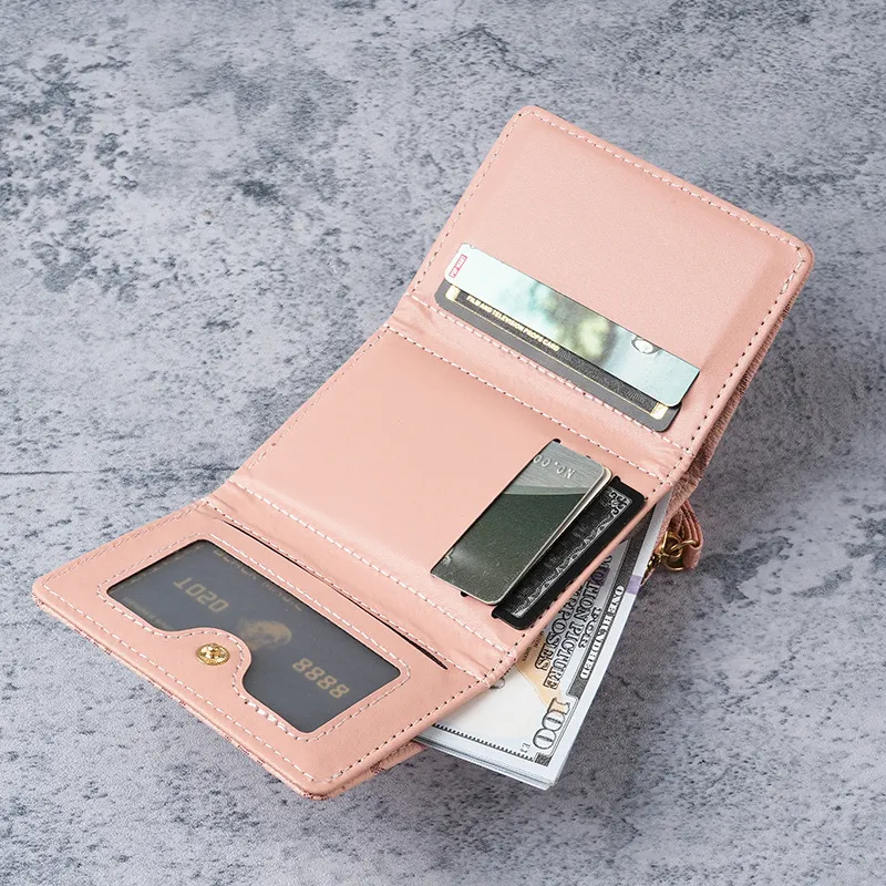 Women's Short PU Wallet with Print & Multi Card Slots | 2025 Fashion - 2