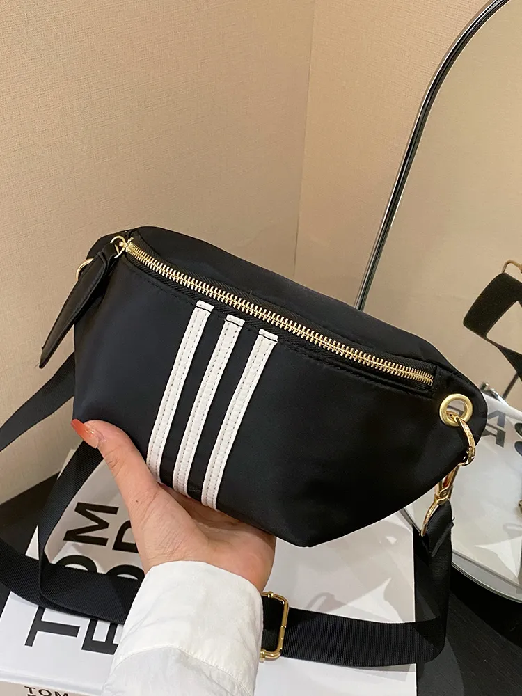 Stylish French Crossbody Bag 2025 New Nylon Sling Waist Bag for Women - 4