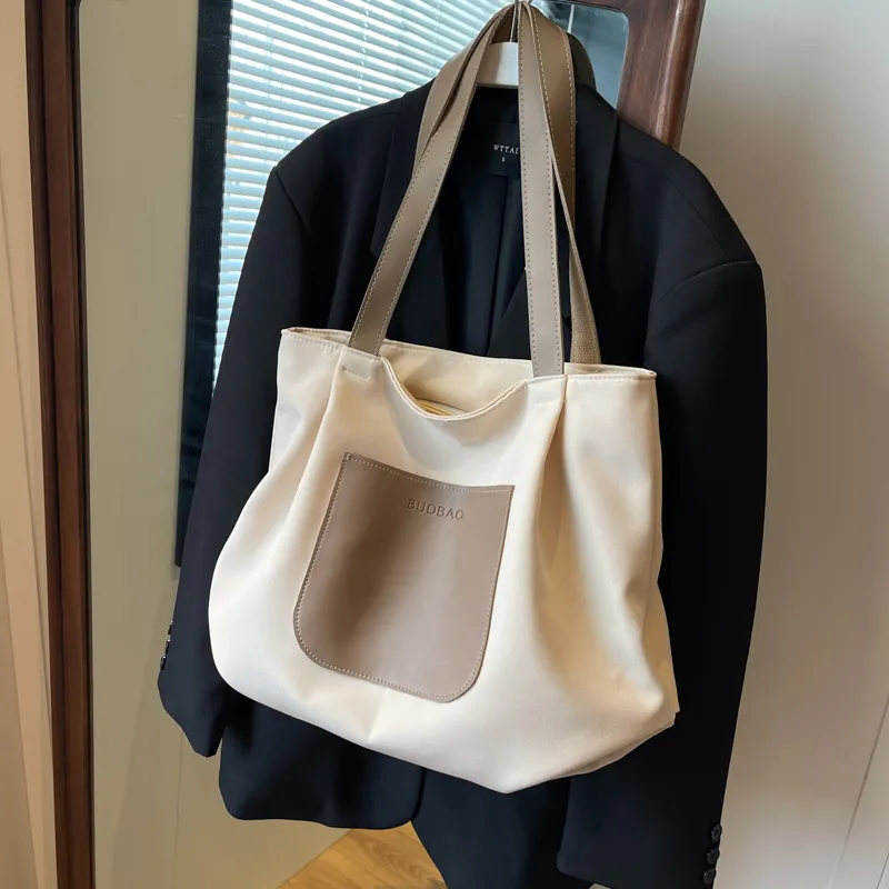 Casual Large Tote Bag Women 2023 Canvas Shoulder Bag Commute - 2