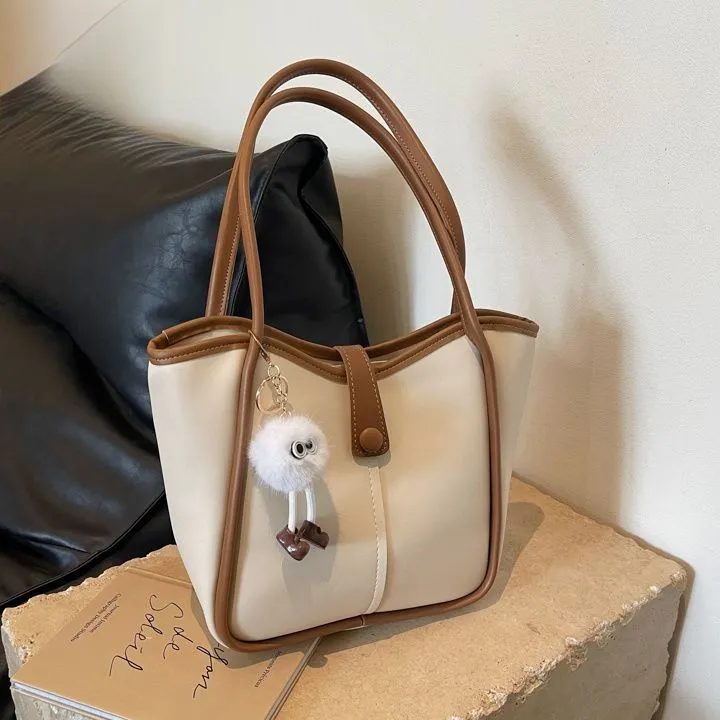 Stylish Vintage Tote Bag 2025 Large Capacity Shoulder Bag for Women - 5