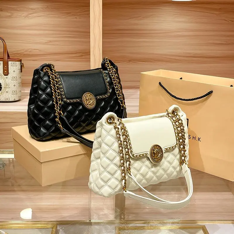 Leather Chain Tote Bag for Women, Large Capacity Shoulder Bag 2025 New - 1