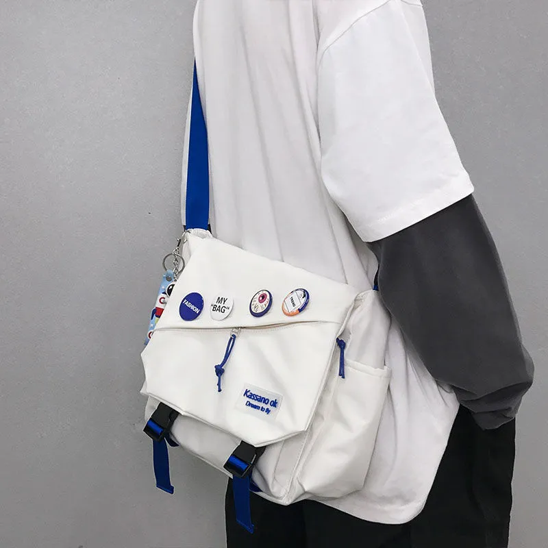 Men's Crossbody Bag - Japanese Style Large Capacity Messenger Bag - 2