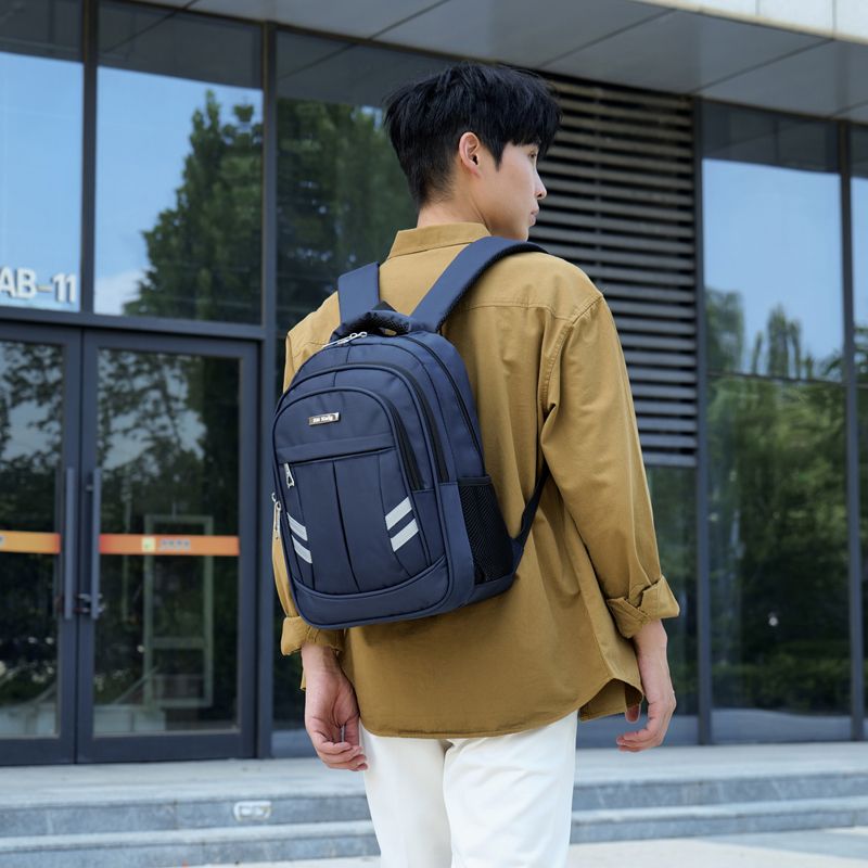 14 Inch Laptop Backpack Men Waterproof Business Commuter Daypack-Blue