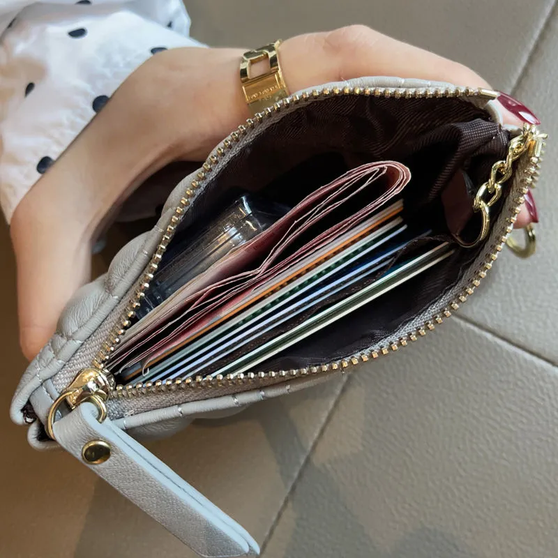 Sheepskin Coin Purse Women Mini Slim Leather Wallet 2025 New Fashion - 4