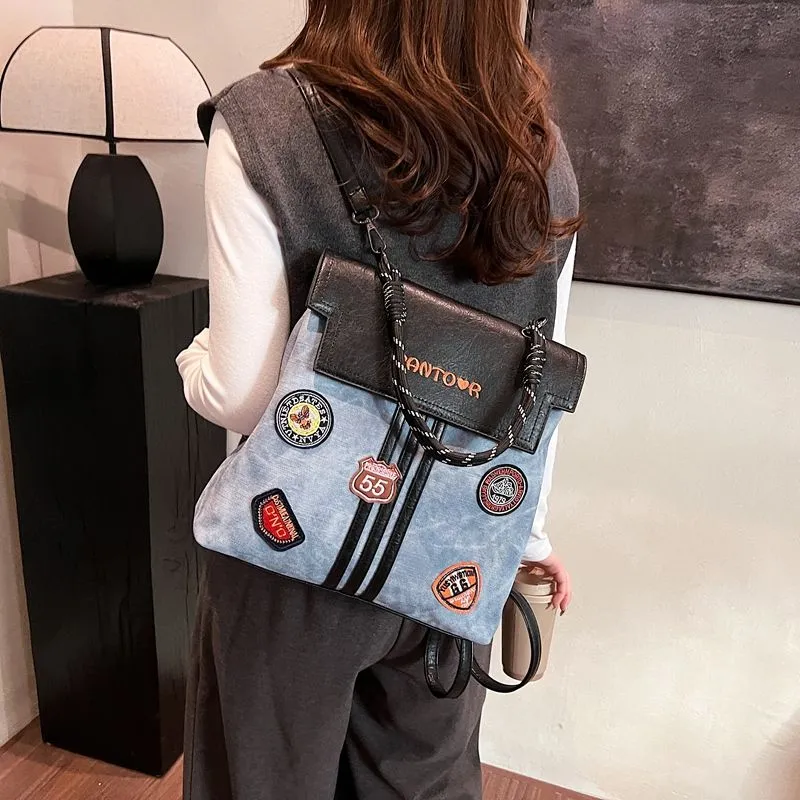 2025 Vintage College Backpack, Large Capacity Daypack for Travel - 4