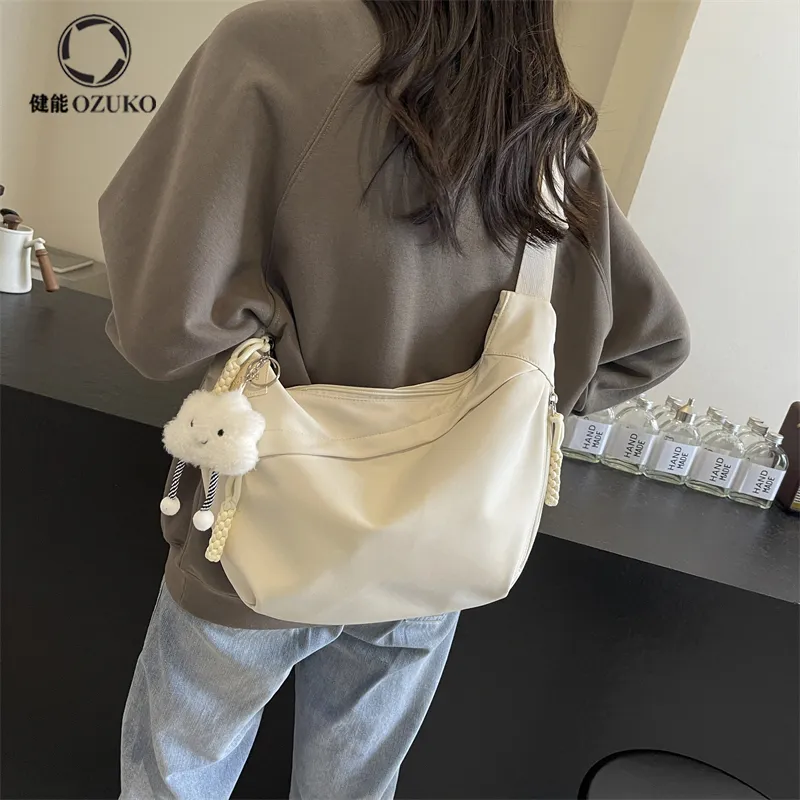 Dumpling Bag Women 2025 Large Capacity Crossbody Bag Oxford Shoulder Bag - 4
